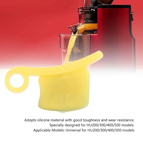 QU.Juicer Tulppa Nauha Mehustin Silikoninauha Keltainen Tehosekoittimen Kuonan Tulppa Mehustimen Lisävaruste HU200/300/400/500 -malleihin