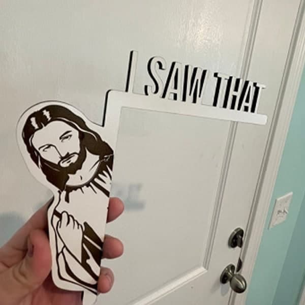Dörrvakt 2 Jesus Jag såg intressant heminredning