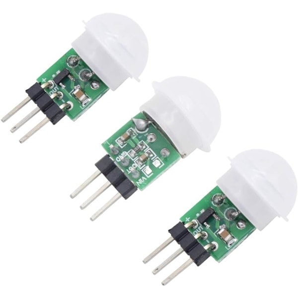 \"QD\" 3 stk AM312 Mini Pyroelektrisk PIR Menneskesensor Modul PIR Infrarød IR Sensor Krops Manuel Bevægelse Infrarød IR Detektor