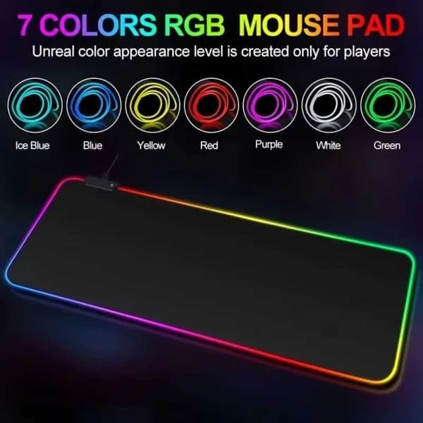 Gaming LED RGB Musemåtte 80x30cm_qq