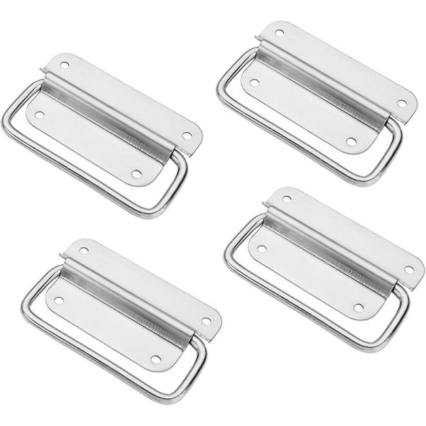 QU)4 stycken Fällbart handtag Rostfritt stål handtag, lådhandtag Fällbart