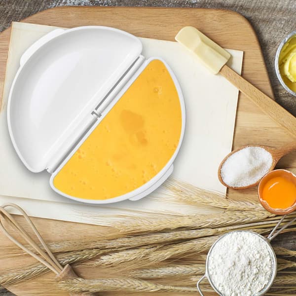 1PC Microform for omelette. Cook your omelette in the microwave (WHITE) 250