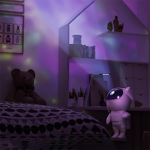 [QD] Nattlampa - Stjärnprojektor med LED-lampa - Astronaut