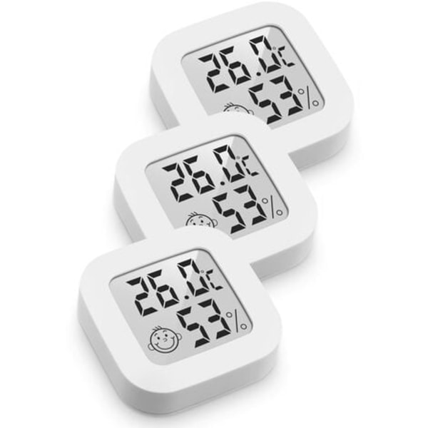 #QD# Mini Hög Precision Digital Inomhustermometer Hygrometer - Termohygrometer Komfortnivåindikator
