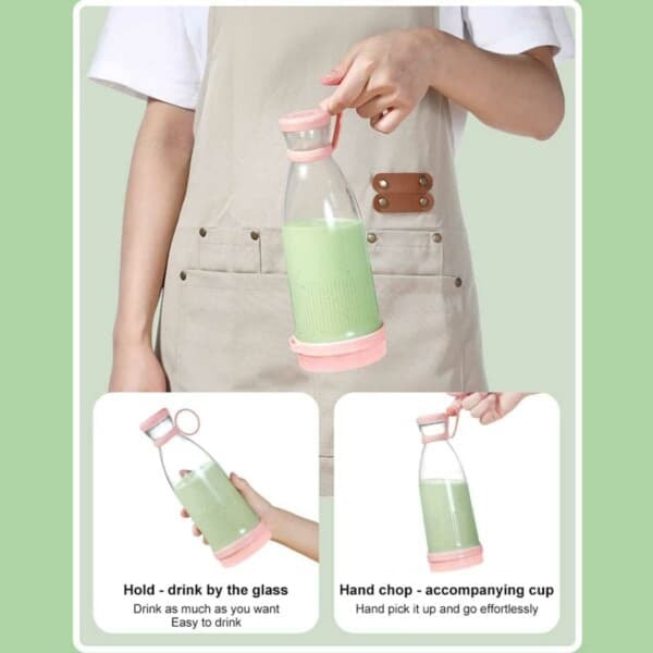 Bærbar Mixer – Genopladelig Smoothie Blender Hvid_qq