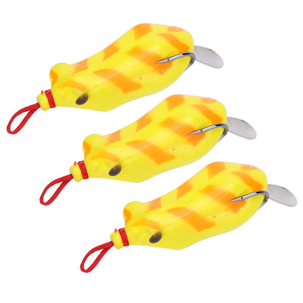 3 stk Kunstig Simulering Myk Paljett Fiskeagn Fisketilbehør 5.5cm5#_QF