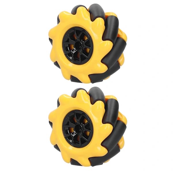 Mecanumhjul OmniDirectionel Smart Robot Reservedele Tilbehør DIY Legetøjskomponenter 60mm (1 Par)