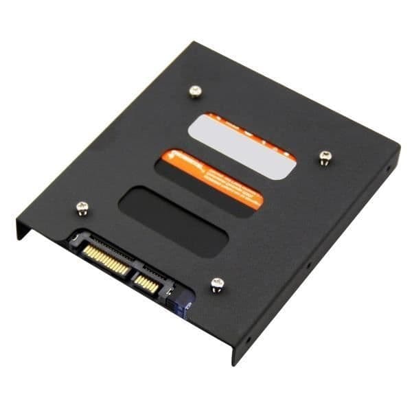 /QD/Harddiskfeste - TRIXES - 2,5\" til 3,5\" adapter - Svart metall - 101g - 1 stk.