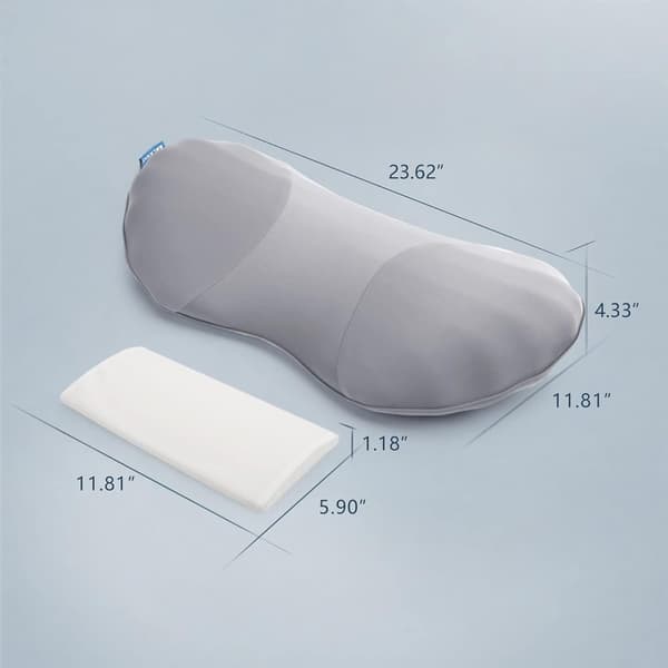 Adjustable Lumbar Pillow for Sleeping Made of Memory Foam, Back Support Pillow for Lower Back Pain Relief, Back Pillow for Sleeping