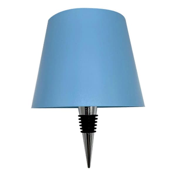 Wireless Wine Bottle Lamp USB Rechargeable Dimmable Touch Control Soft Glow Flicker-Free LED Blue A