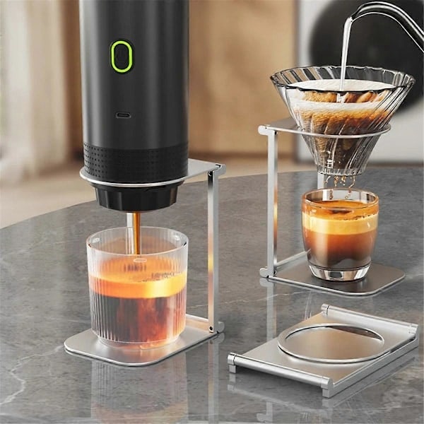 QU/Vikbar Kaffefilterhållare Pour Over Droppställ Aluminium Espresso Kaffemaskin Stödställ Kaffefilterställ