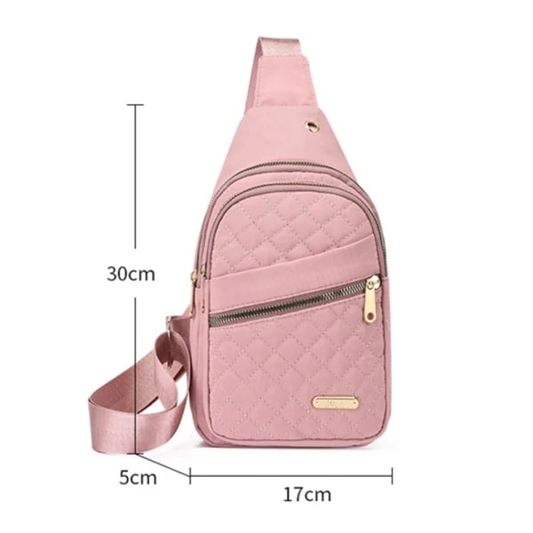 Liten Sling Ryggsäck Dam Väst Väska Casual Messenger Väska Resa Liten Portfölj Väska Vit white
