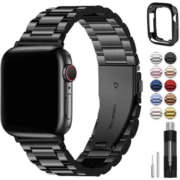 /QD/Kompatibel med Apple Watch Armband Klocka 42mm/44mm/45mm - Kompatibel med iWatch Series 9 SE(se 2) 8 7 6 5 4 3 2 1