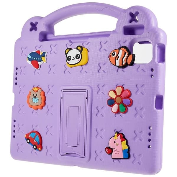 \"QD\" Compatible with iPad Air 11 (2024) EVA Foam Stand Case - Purple