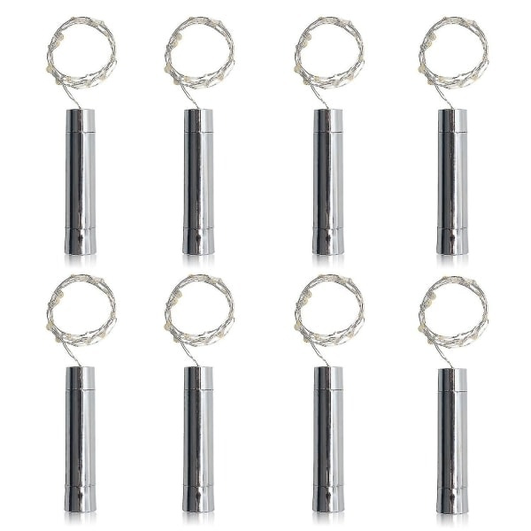 8-pack 20 LED Korklampor för Flaskor AA Batteridriven 2 Meter_ryy
