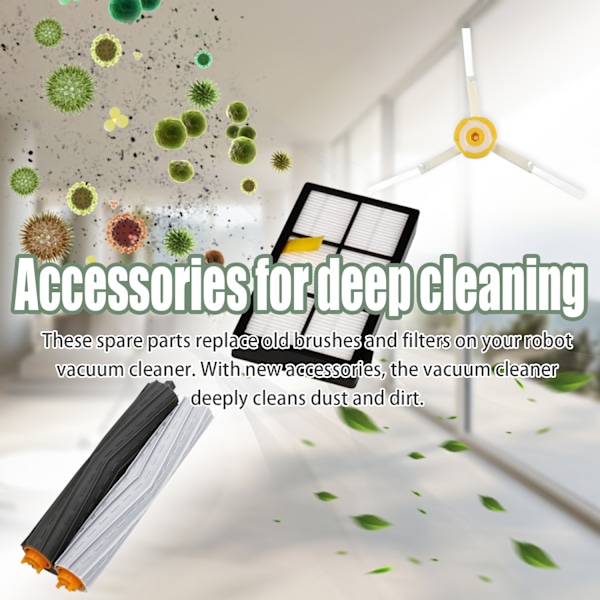 For Xiaomi Roborock Q7 Max, Q7 Plus, Hovedsidebørste Hepa-filter Mopp null ingen/QQP/