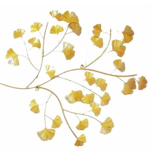 QQU-Ginko guld metal vægdekoration