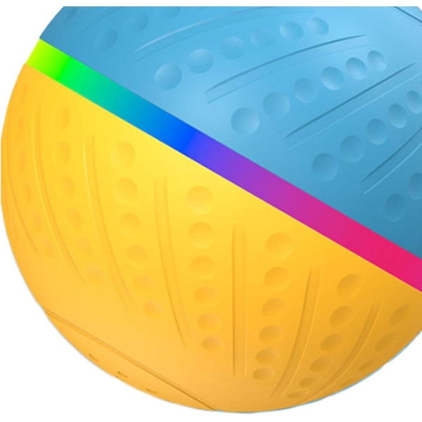 Automatisk interaktiv boll för hundar, 360 roterande boll uppladdningsbar hundleksak med fjärrkontroll blue-yellow