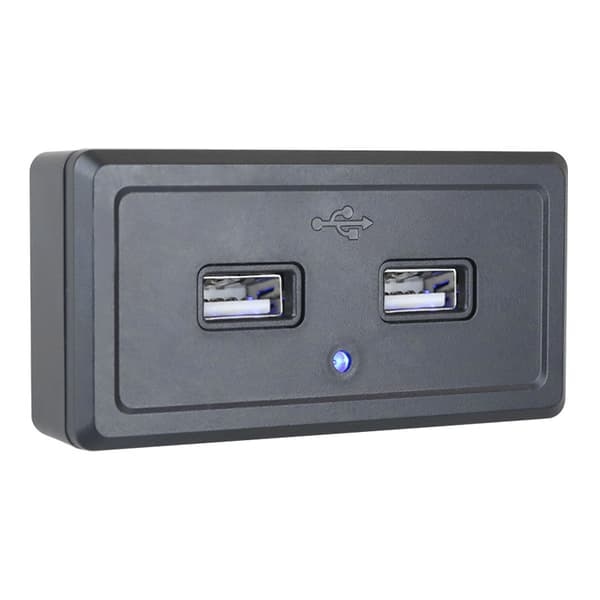 Billaddningspanel med 2 USB-portar