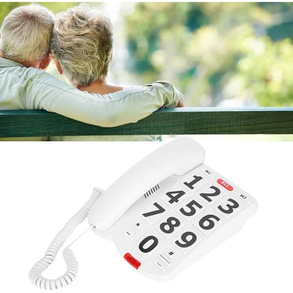 DARTEL BORDS TELEFON MED STORE KNAPPER