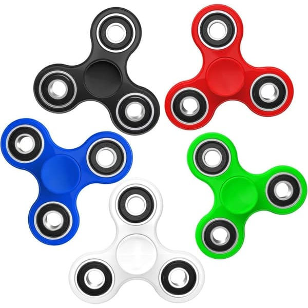 5-pak Fidget Spinner, Sensorisk Legetøj til Stresslindring, Flere Farver