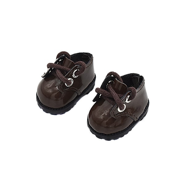 /QU/Labubu Princess Finger Skor 17cm Leksaksdocka Kompatibel Mjuk Plast Läder Dekorativa Tillbehör Brown - 17cm labubu
