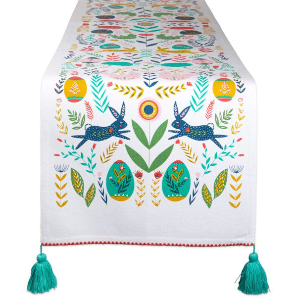 \"QD\" Keittiösuoja, Puuvilla, Pääsiäisväki, Pöytäliina, 13x72