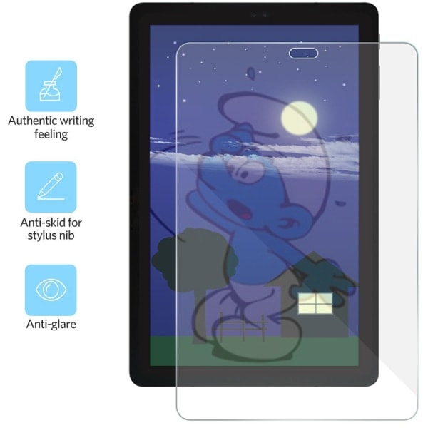 [QD] Yhteensopiva Galaxy Tab A2 10.5 suojuksen kanssa, karkaistu lasinen näytönsuoja - vahva pahvipakkaus kaareva reuna