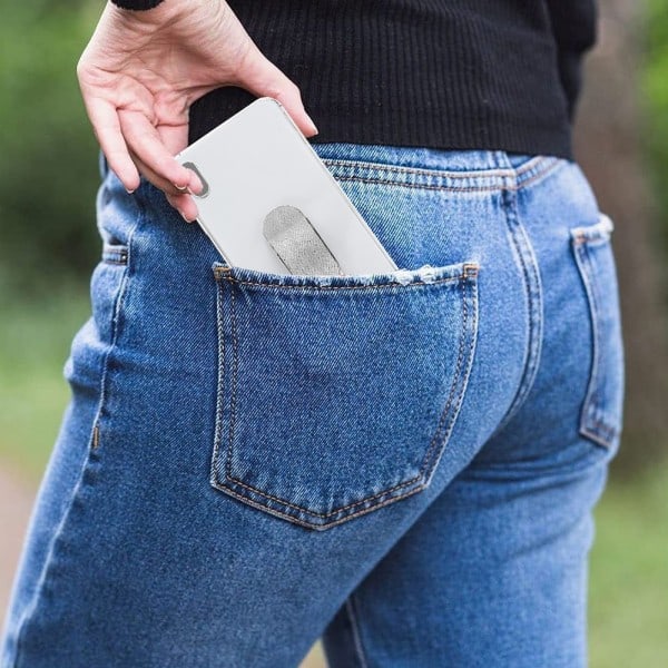 [QD] Push-pull mobiltelefon ringholder - hvid