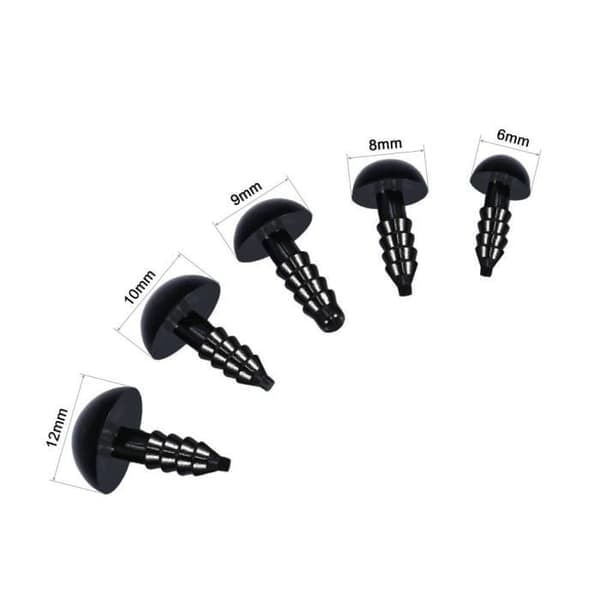 /QD/100 kpl 6-12 mm väri muovi turvasilmät pehmoleluun täytettyyn nukkeen