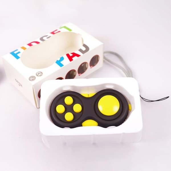 \"QD\" Fidget Spinner Avslappning Pilla JoyStick med nyckelring - Grön