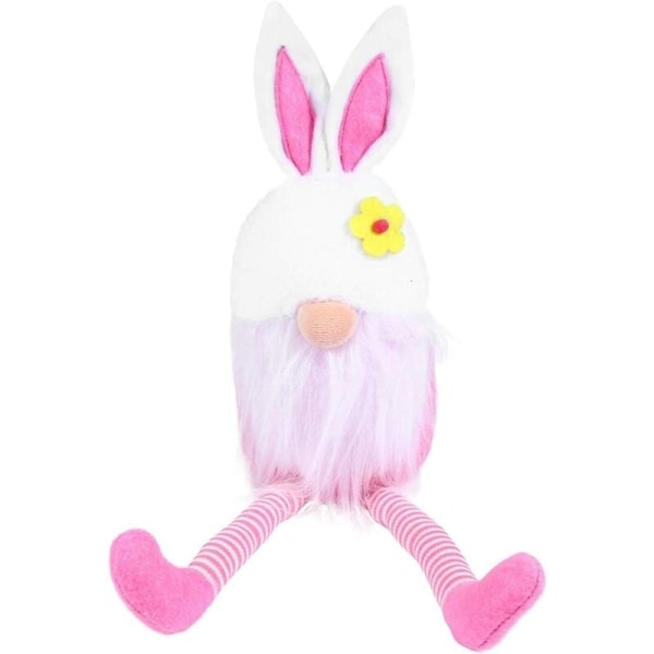 Kanin Svenska Tomtar Santa Leksaker Påsk Kanindocka Långbenta Kanin GNOME Actionfigur Docka Vår Påsk Heminredning 1st (Rosa)*QN