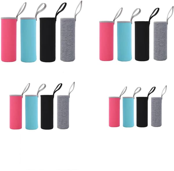 16-pack Isolerade Mugghylsor, Portabla Tjocka Skydd för Glas, Passar 280ml/550ml Flaskor