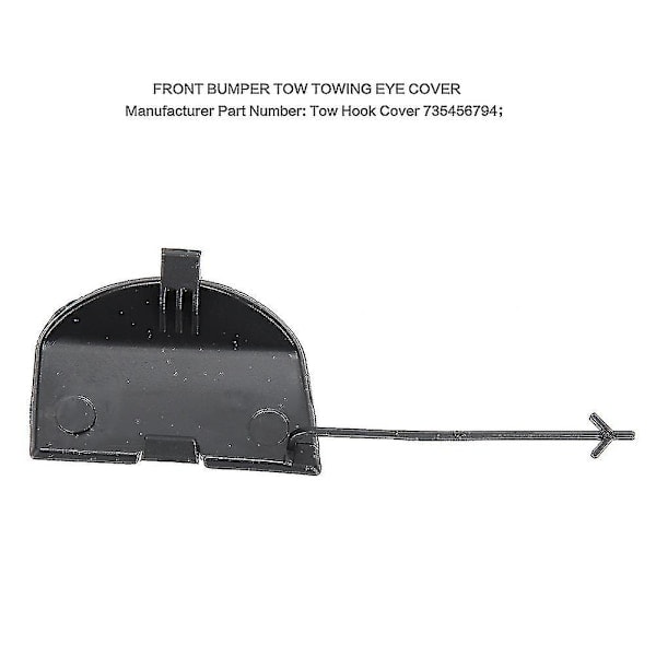 \"QD\" Dragkrok för främre stötfångare, Fiat 500 500c 2007-2015 735456794