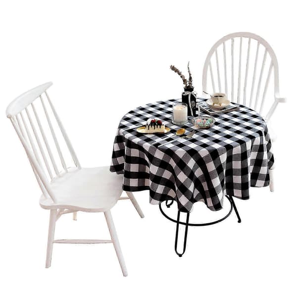 Round Tablecloth Party Wedding Tablecloth for Dining Room Kitchen 2024 New Red Red 100cm