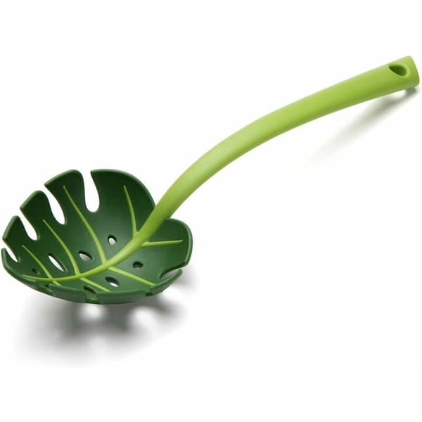 Spoon, kitchen utensil for cooking, baking and mixing (green)