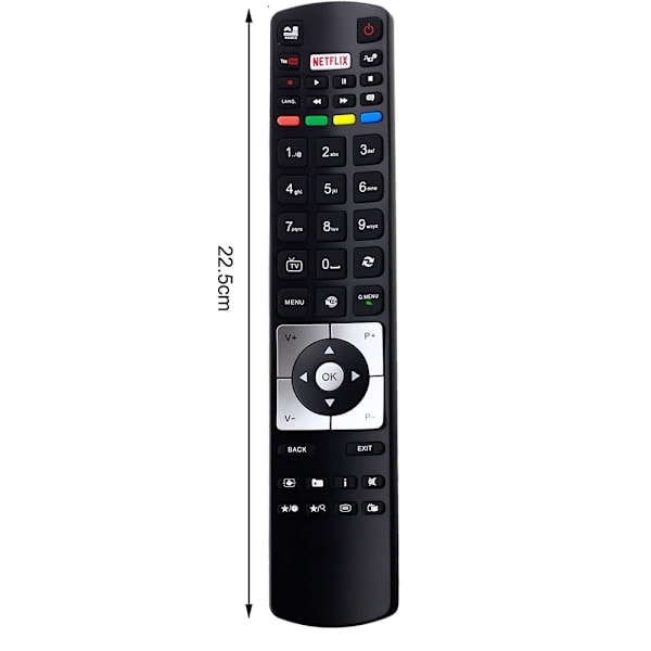 QD-RC5118 TV-fjärrkontroll, kompatibel med de flesta TV-apparater