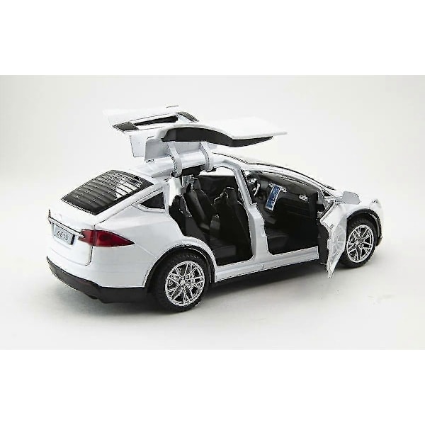 [QD] 2024 Tesla Model X SUV Leksaksbil i Metall, Barnpresent WG