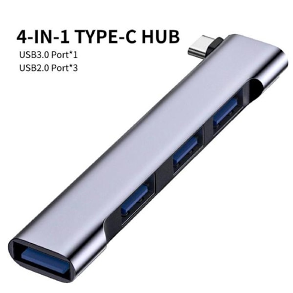 PD Nopea USB-C USB-HUB Laaja Käyttö USB3.0 5Gbps Kannettava Ty Type-C