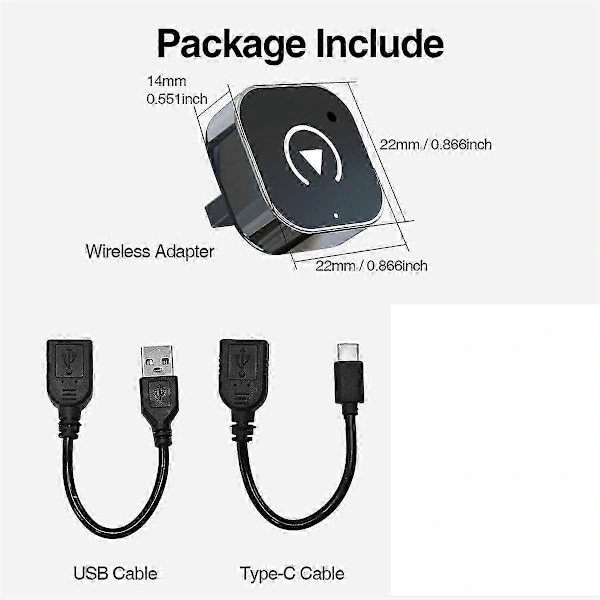 Trådlös Android Auto-adapter för ,