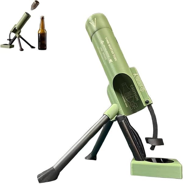Mørtel Flaskeåbner Automatisk Pop-Up Rustfrit Stål Magnetisk Kapselopsamler til Øl Sodavand Fester 330 ml Grøn