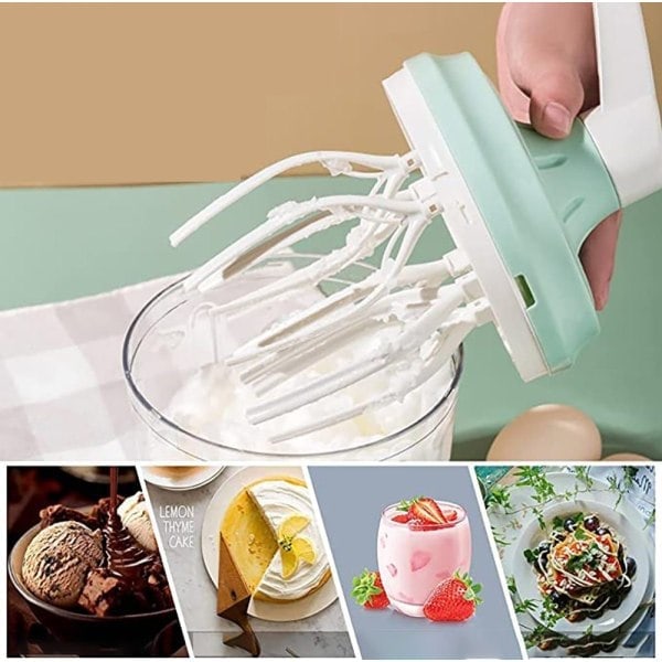 QD-Manuell visp husholdningsmikser - 1200 ml håndvisp for baking og matlaging