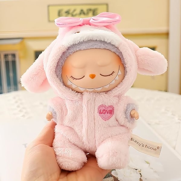 2025 Nya Kläder för Labubu Outfit Mode Klädset för 17cm Labubu Söta Utsökta Tillbehör för Labubu Samling Pinkdress