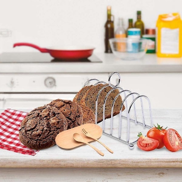 \"QD\" Rustfri Hesteskoformet Brødrister Display Hjemmekøkken Rister Udendørs Camping Picnic Brød Ristestativ Hjem Udendørs Køkken
