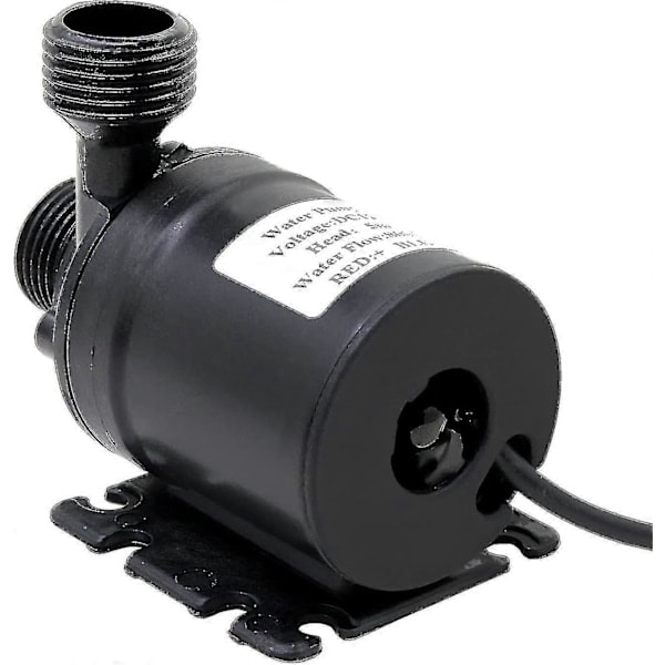QU/Cirkulationspumpe 12V 800l/t 5m Cirkulationssystem Amfibisk Pumpe Solcirkulationssystem Højtydende Lav 4-punkts Børsteløs