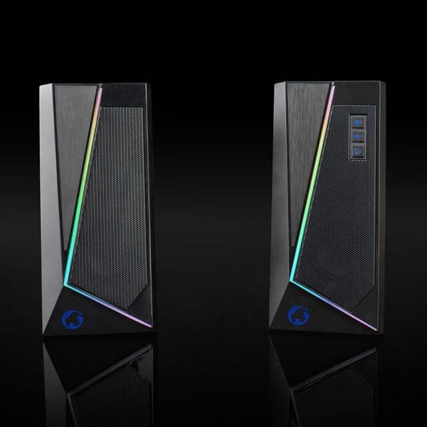 /QD/2x Datamaskinhøyttalere, Gaming - RGB