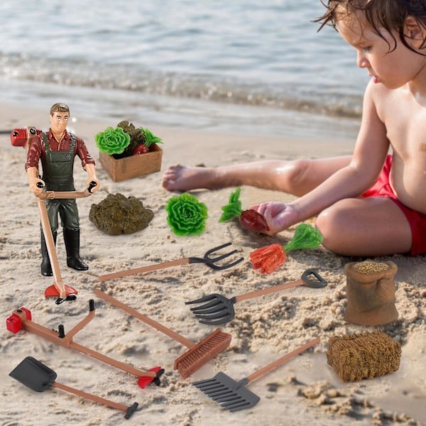 7/13 kpl Miniatyyrilelut Simulaatioharjoittelu PVC Puutarhatyökalut Mallilelu Lapsille