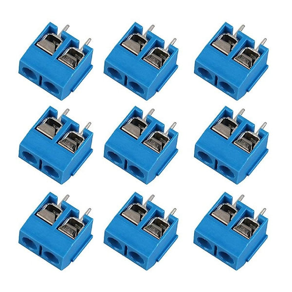 60 st 5mm Stift 2-polig & 3-polig PCB-monterad skruvterminalblockkontakt för (50 x 2-polig, 10 x 3-polig)