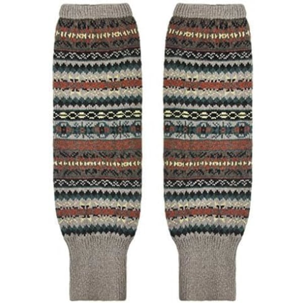 [QD] Dame & Piger Strikkede Over Knæstrømper Vinter Varme Casual Leggings Strømper Tykke Lange Benvarmere