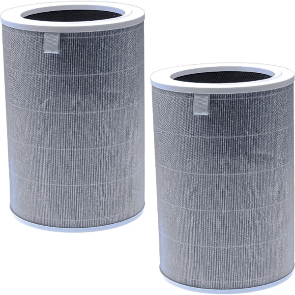 QU*vhbw 2 x HEPA-filter kompatibelt med Xiaomi Mi Air Purifier 2H, 2S, 3H, Pro, 2, 3, 2C, 3C luftrenser – erstatningsfilter